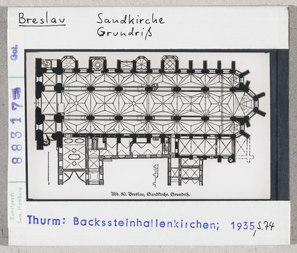 Vorschaubild Breslau (Wrocław): Sandkirche, Grundriss 